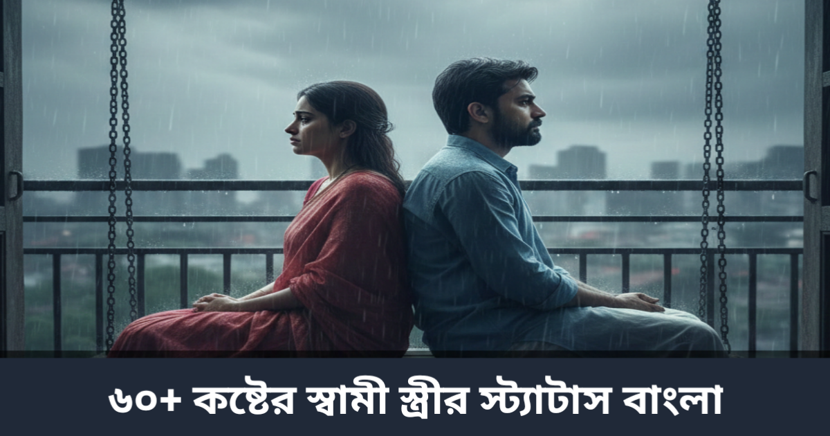 ৬০+ কষ্টের স্বামী স্ত্রীর স্ট্যাটাস বাংলা | Sad Husband Wife Status Bangla