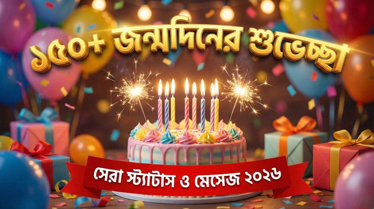 ১৫০+ সেরা শুভ জন্মদিন মেসেজ ও স্ট্যাটাস ২০২৬ | Happy Birthday Bangla SMS