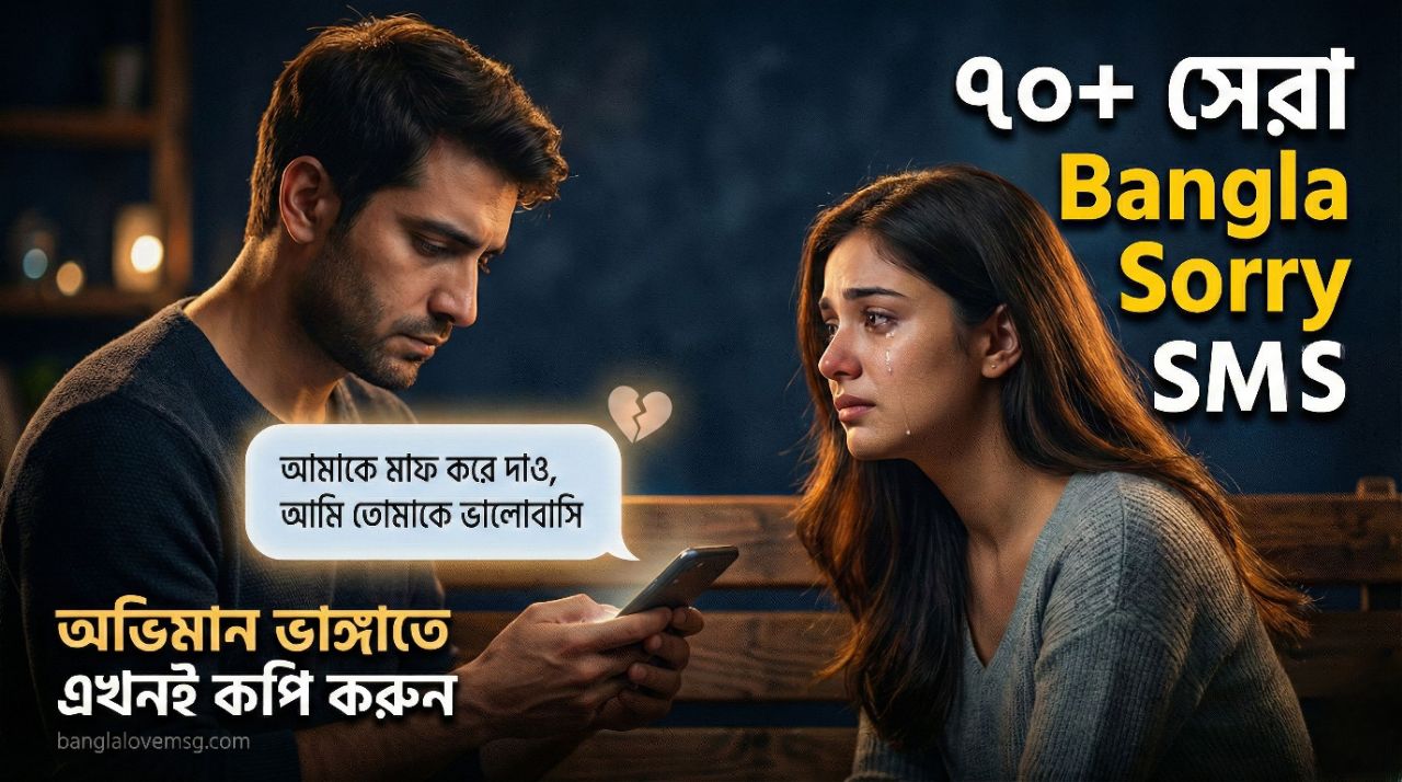 অভিমান ভাঙানোর এস এম এস ২০২৬ - Bangla Sorry SMS & Sad Status