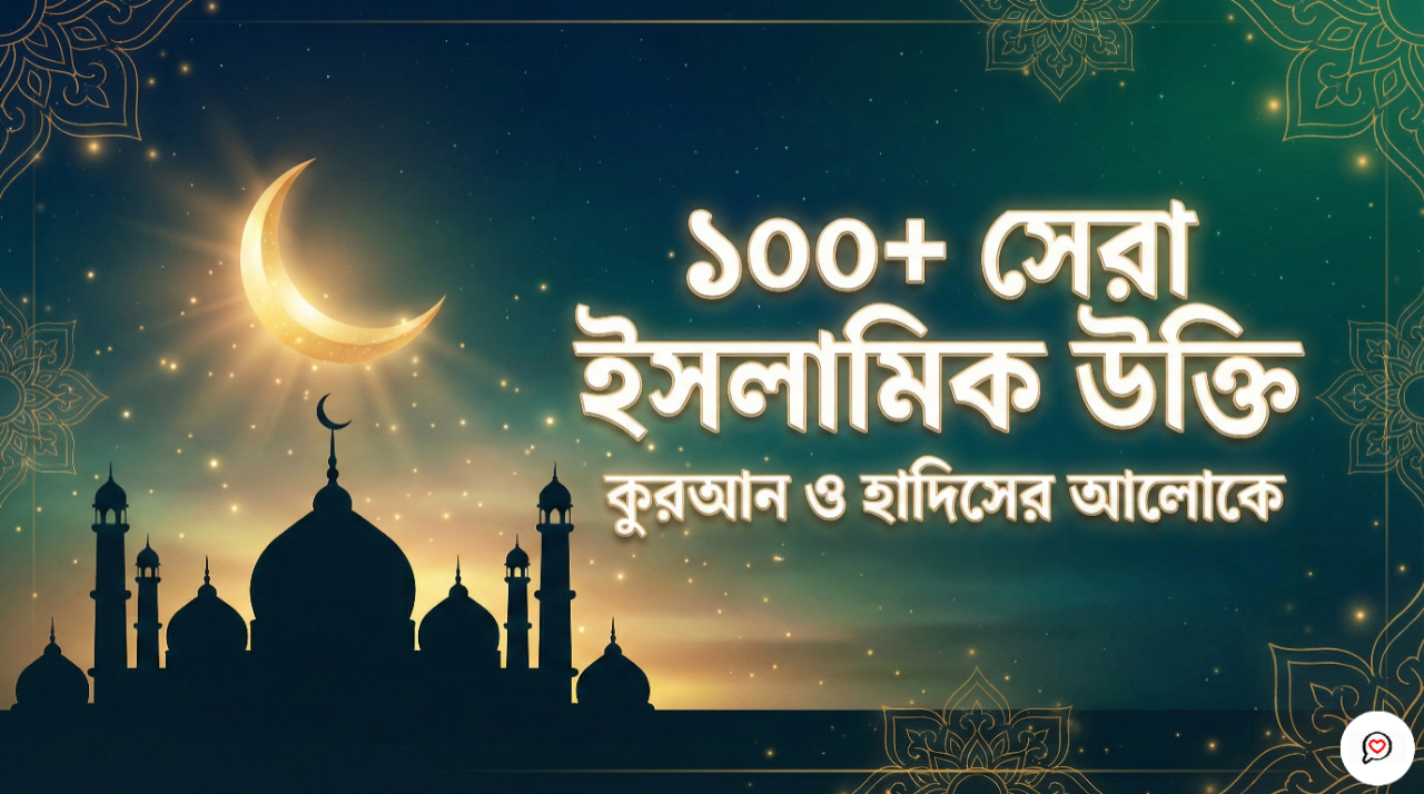১০০+ সেরা ইসলামিক উক্তি ও স্ট্যাটাস ২০২৬ | Best Islamic Quotes