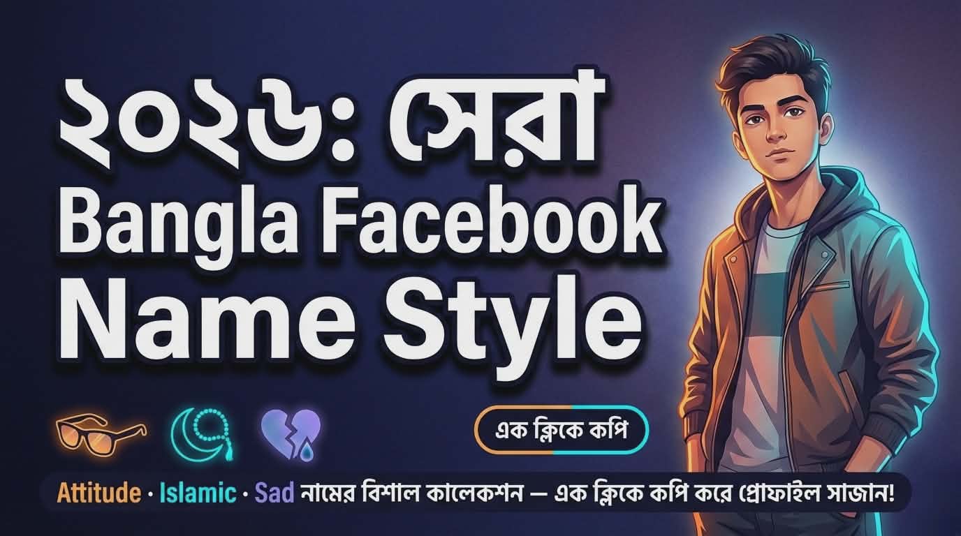 250+ Bangla Facebook Name Style 2026 সেরা স্টাইলিশ আইডি নাম