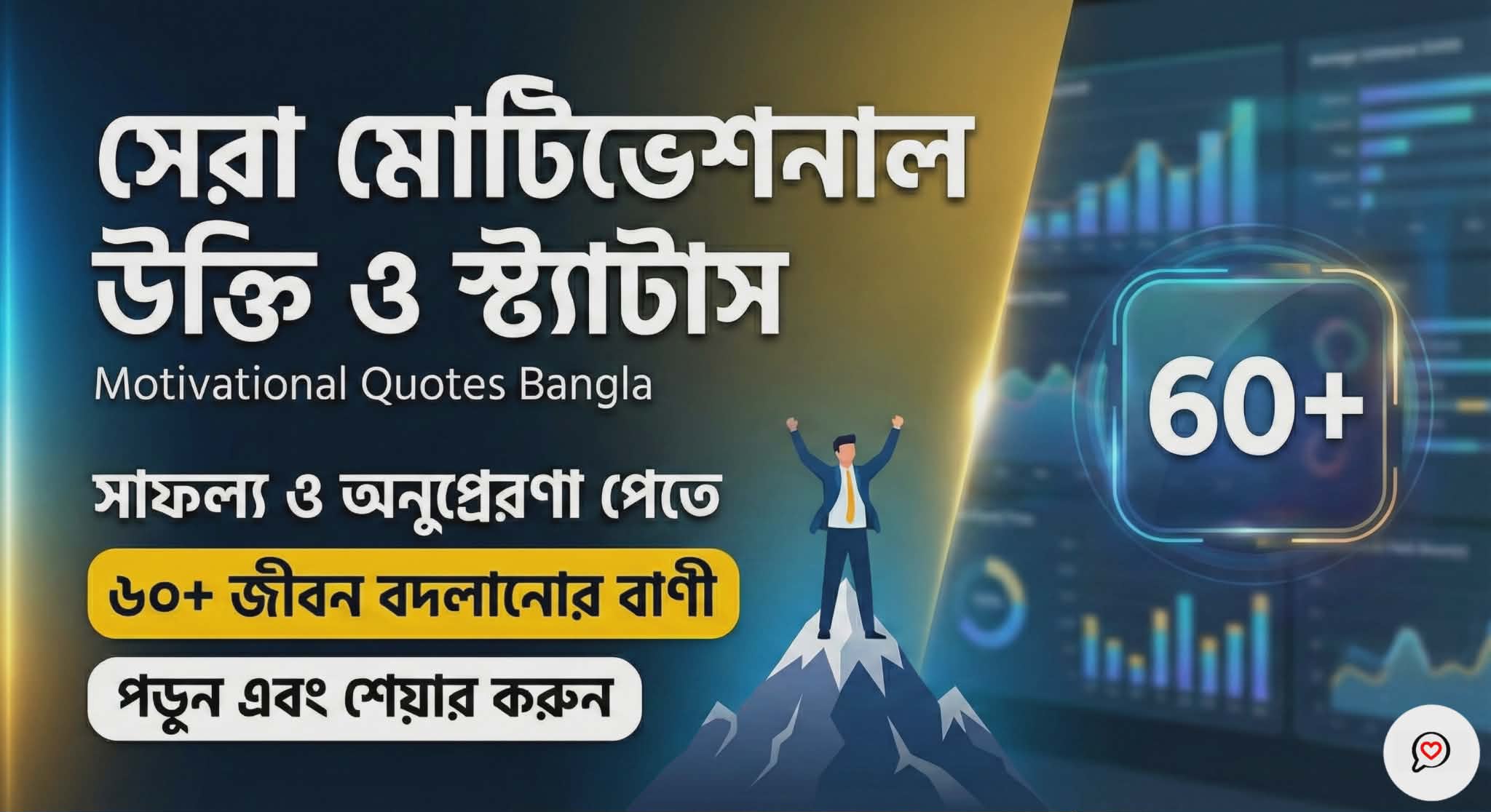 সেরা ৬০+ মোটিভেশনাল উক্তি ও স্ট্যাটাস | Best Motivational Quotes Bangla