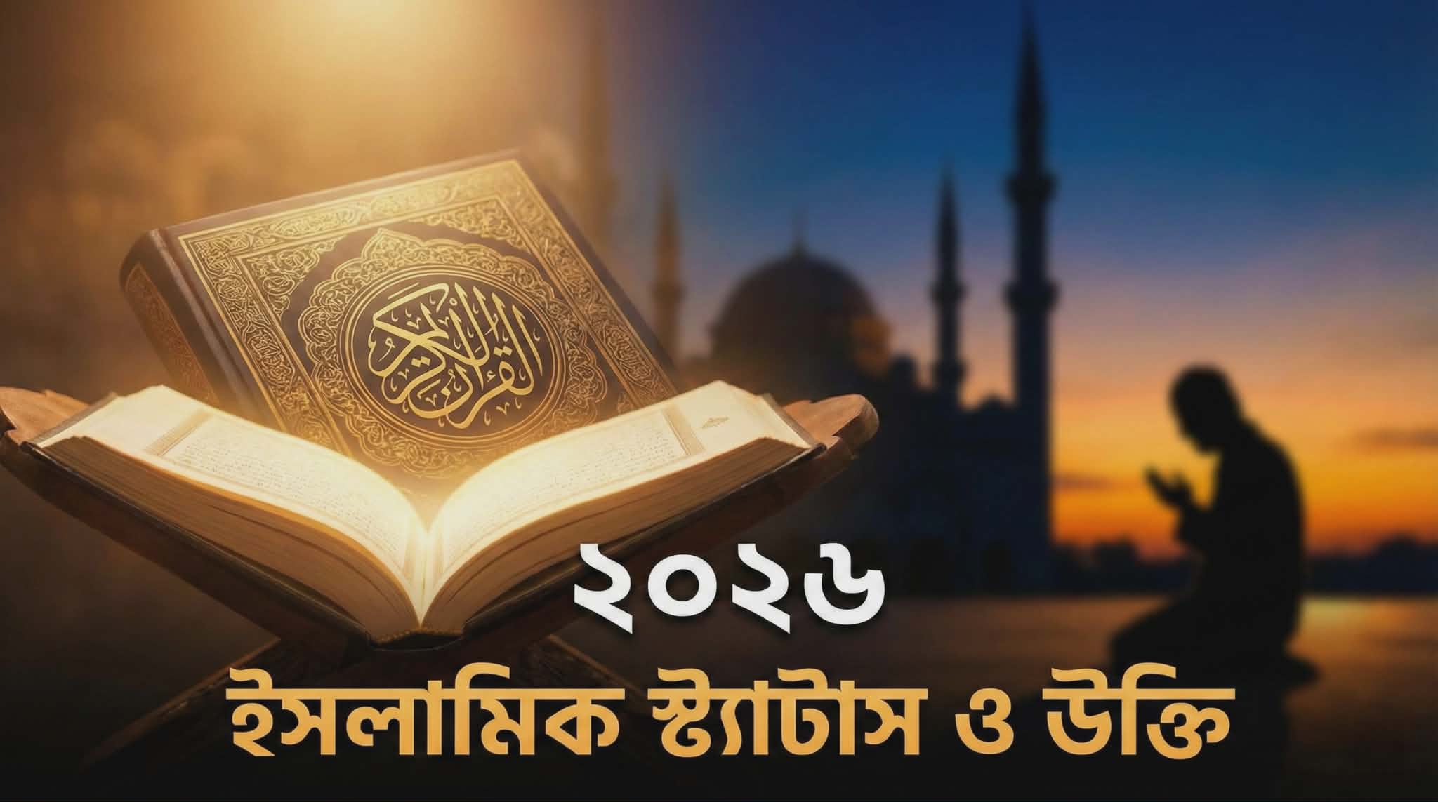 ৬০+ সেরা ইসলামিক স্ট্যাটাস ও উক্তি ২০২৬ | Islamic Status Bangla