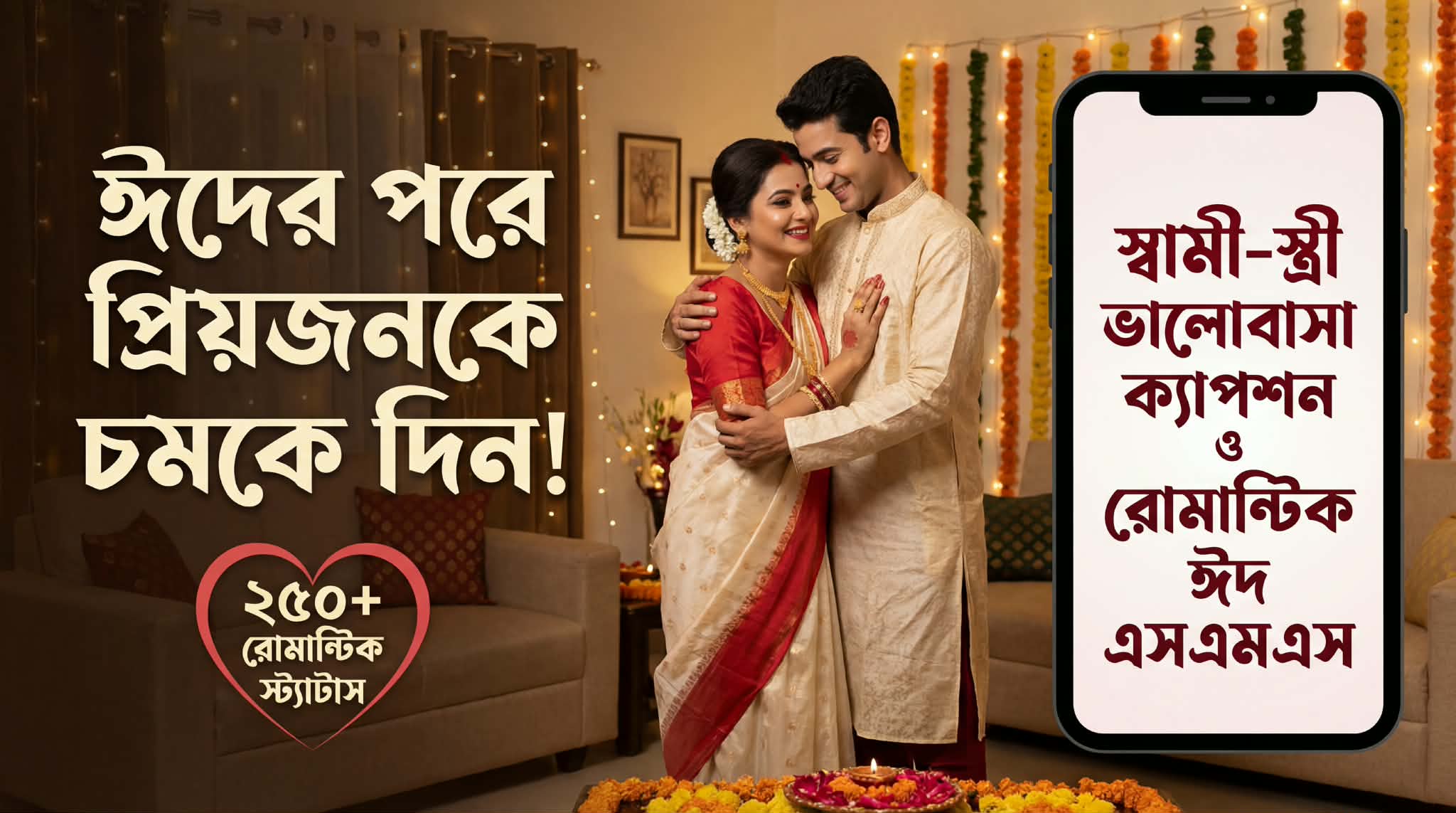সেরা ২৫০+ Post Eid Romantic Status Bangla | ঈদের রোমান্টিক স্ট্যাটাস