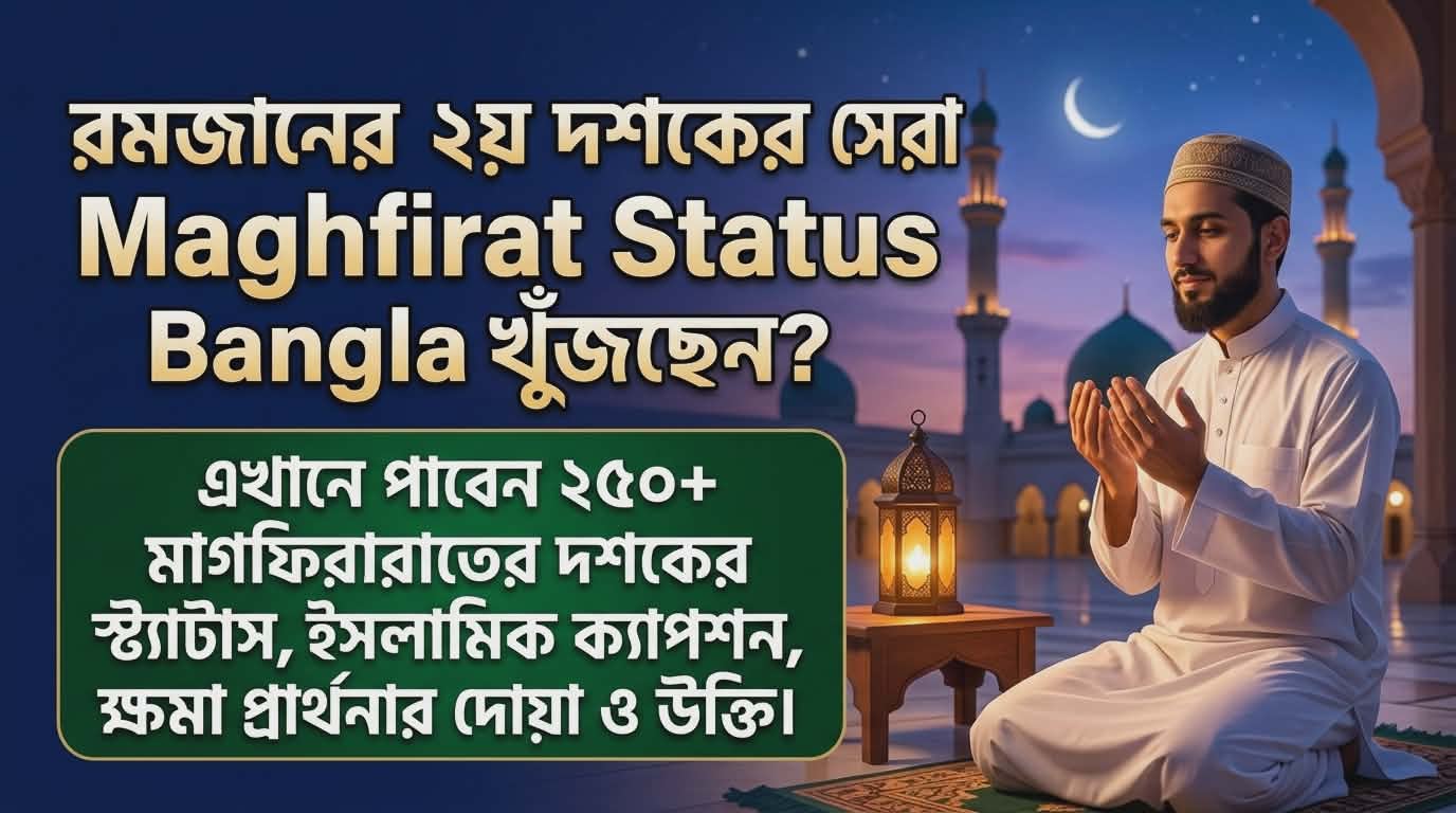 সেরা ২৫০+ Maghfirat Status Bangla | মাগফিরাতের দশকের স্ট্যাটাস