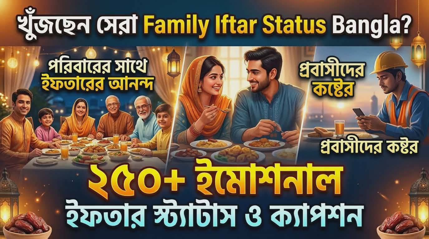 সেরা ২৫০+ Family Iftar Status Bangla | পরিবারের সাথে ইফতার স্ট্যাটাস