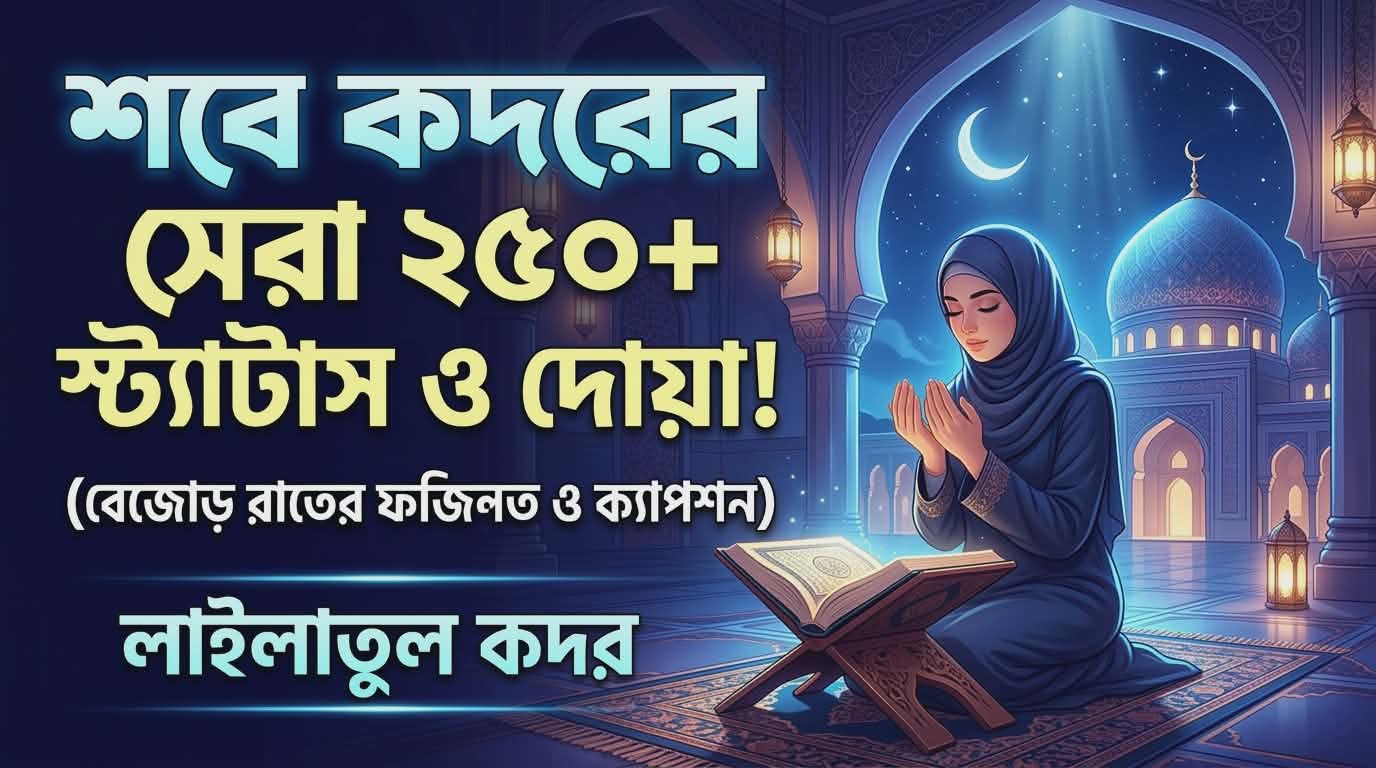 ২৫০+ সেরা শবে কদর স্ট্যাটাস | Laylatul Qadr Status Bangla