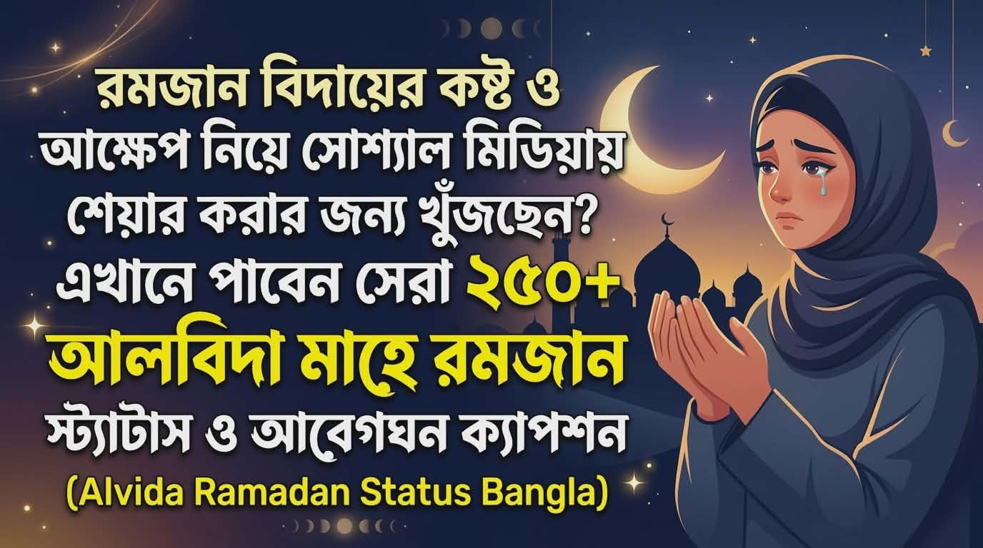 ২৫০+ আলবিদা মাহে রমজান ও বিদায়ের কষ্টের স্ট্যাটাস