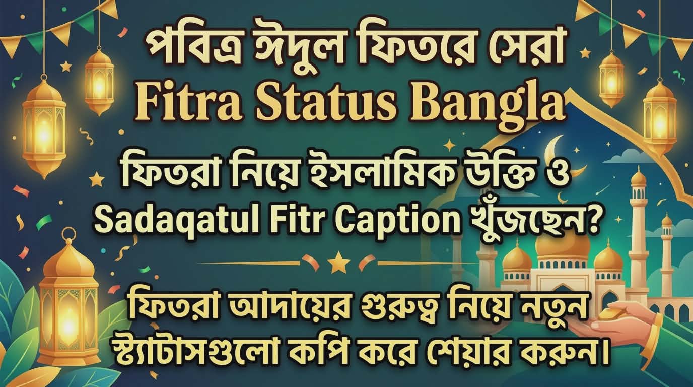 সেরা ২৫০+ Fitra Status Bangla | সদকাতুল ফিতরের স্ট্যাটাস ও উক্তি