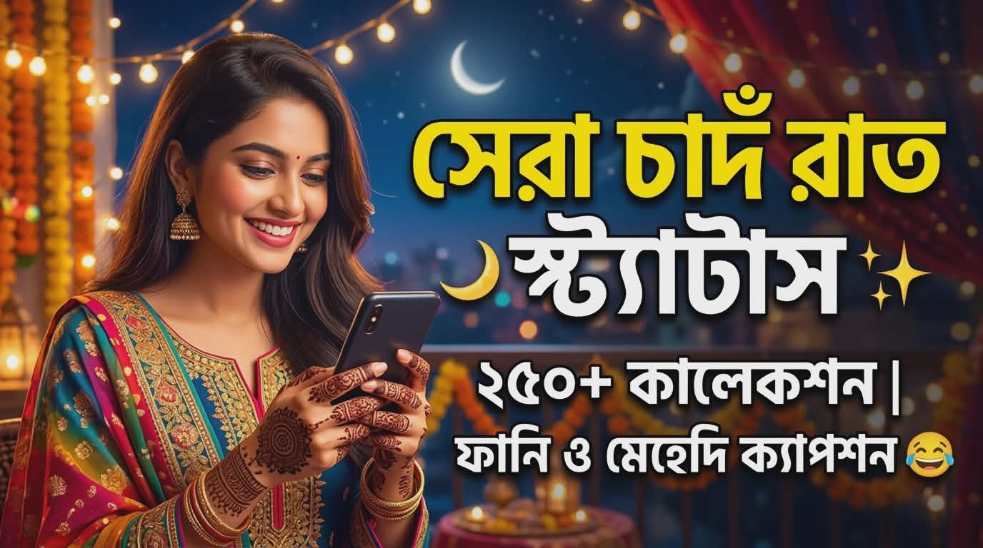 সেরা ২৫০+ চাঁদ রাতের স্ট্যাটাস ও ক্যাপশন | Chand Raat Status Bangla