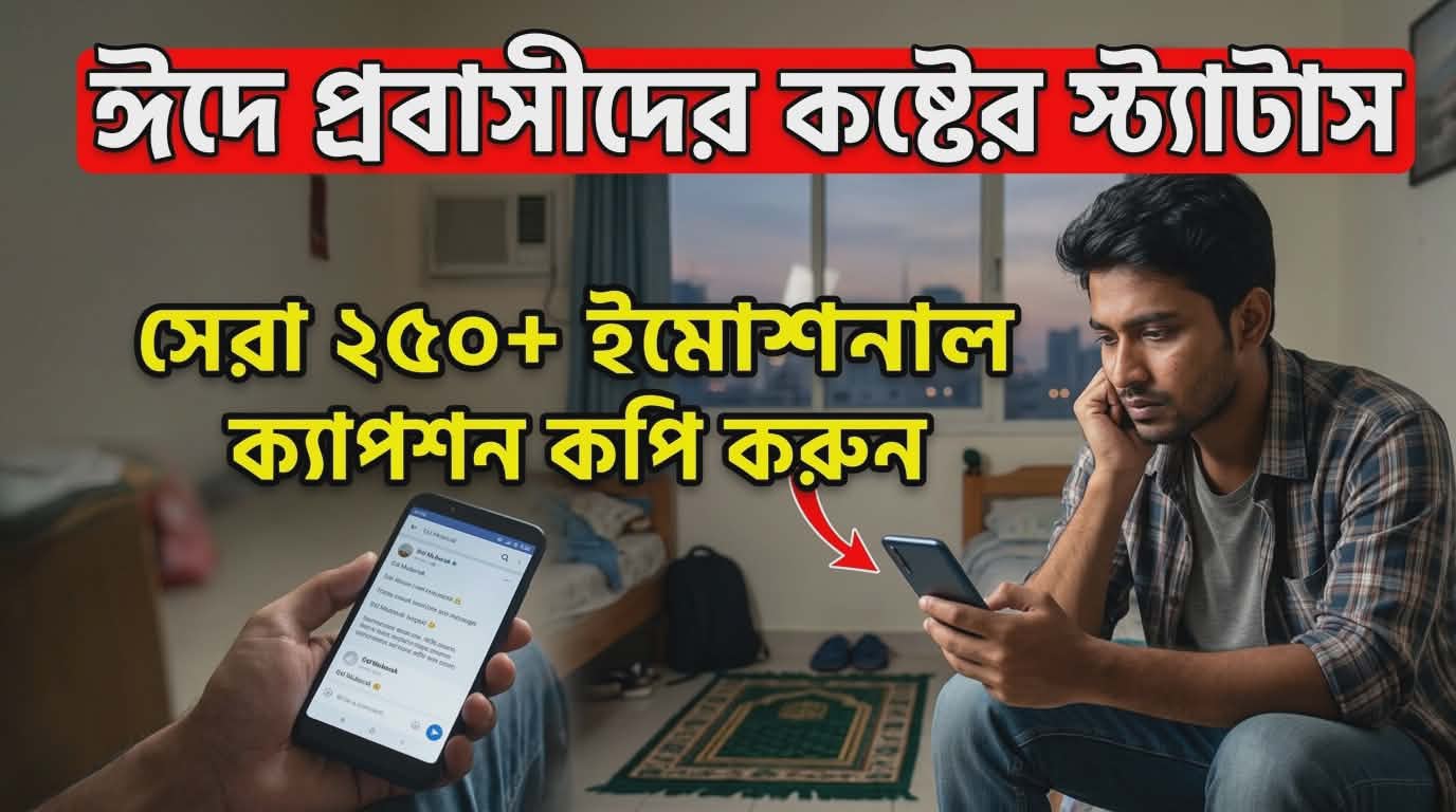 সেরা ২৫০+ প্রবাসীদের ঈদের কষ্টের স্ট্যাটাস | Probashi Eid Status