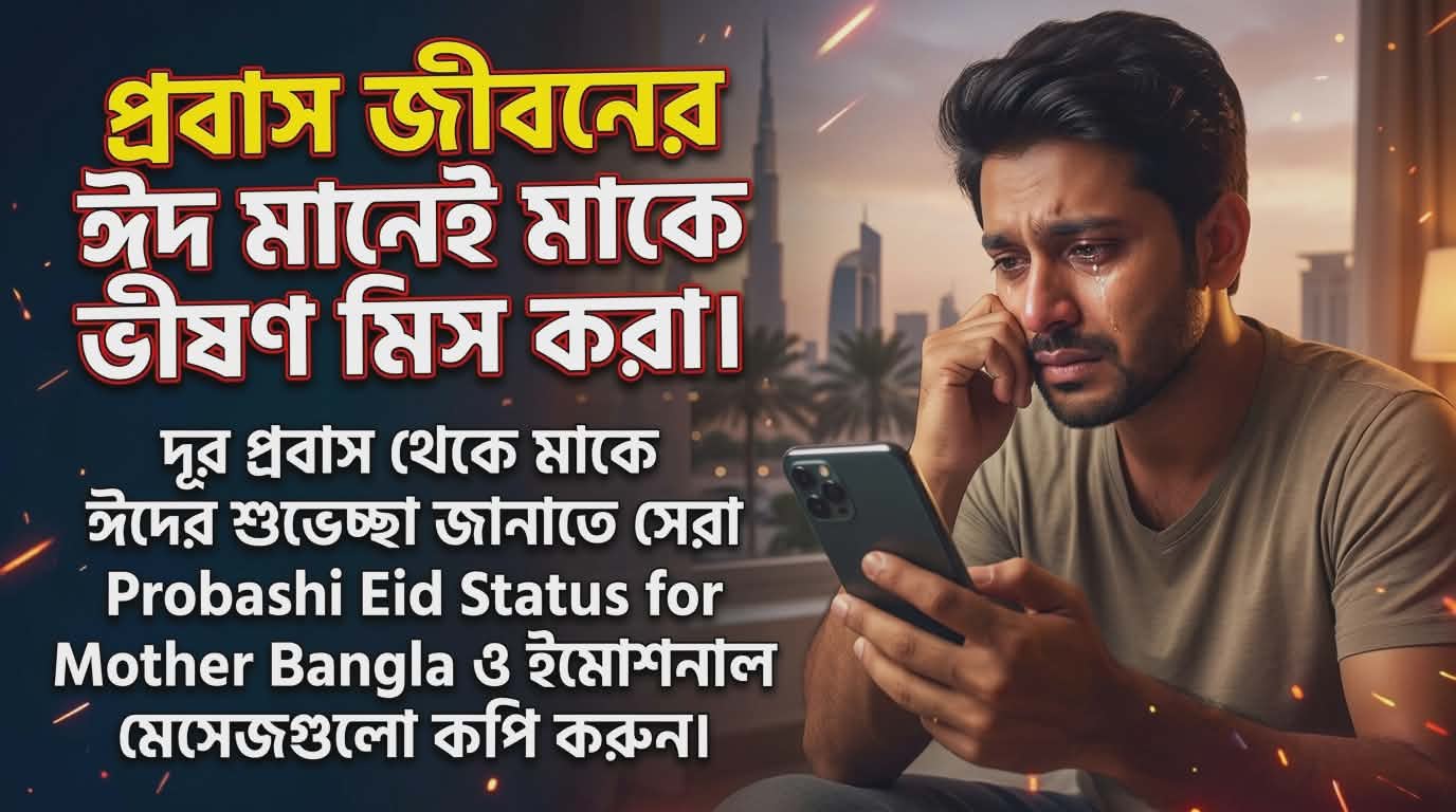 সেরা ২৫০+ Eid Message for Mother | প্রবাস থেকে মায়ের জন্য স্ট্যাটাস