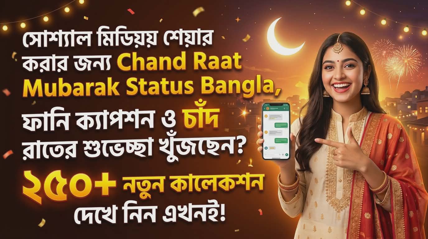 সেরা ২৫০+ Chand Raat Mubarak Status Bangla | চাঁদ রাতের শুভেচ্ছা