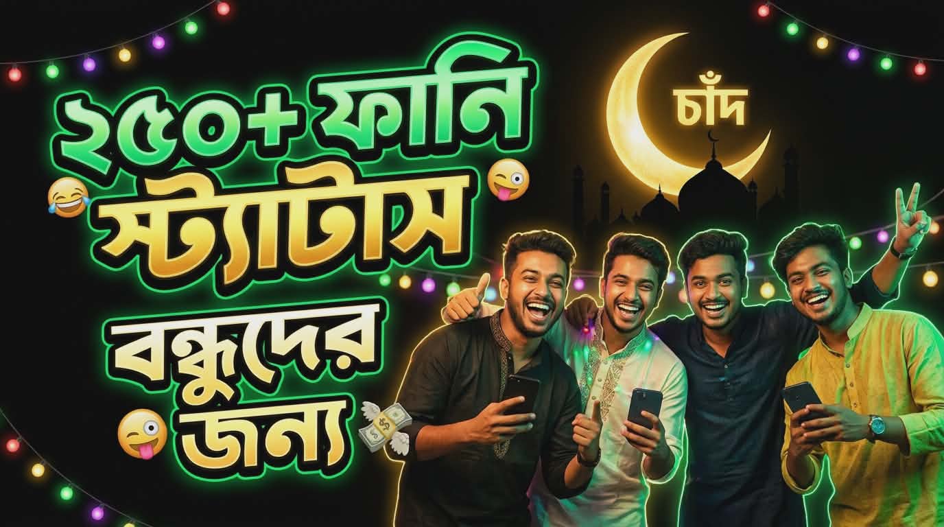২৫০+ সেরা Chand Raat Funny Status | বন্ধুদের চাঁদ রাতের মজার ক্যাপশন