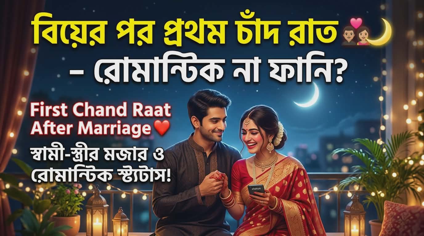 সেরা ২৫০+ First Chand Raat After Marriage Status (Bangla)