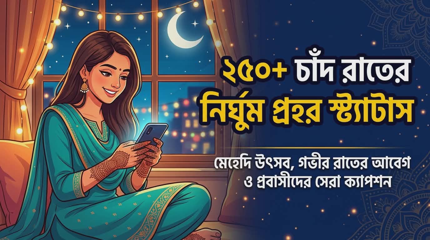 250+ Chand Raat Late Night Status Bangla | গভীর রাতের স্ট্যাটাস