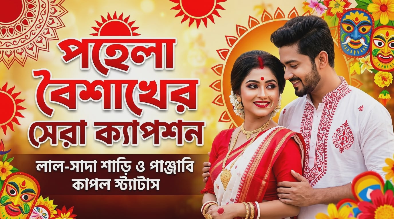 সেরা ২৫০+ Lal Shada Saree & Panjabi Captions | বৈশাখী স্ট্যাটাস