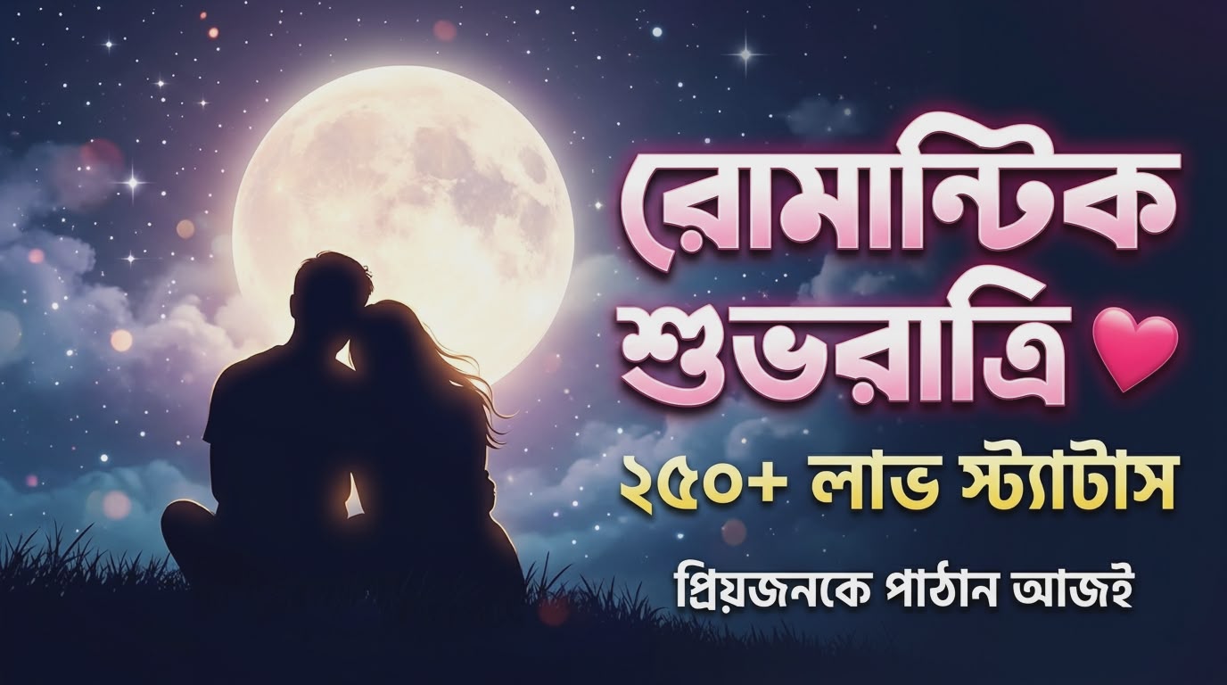 সেরা ২৫০+ Romantic Good Night Love Status in Bangla | শুভরাত্রি