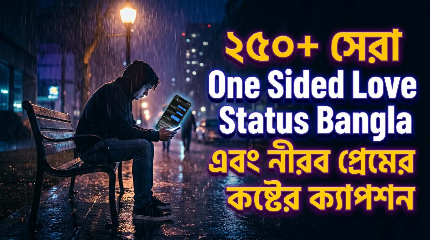 সেরা ২৫০+ একতরফা ভালোবাসার স্ট্যাটাস | One Sided Love Status Bangla