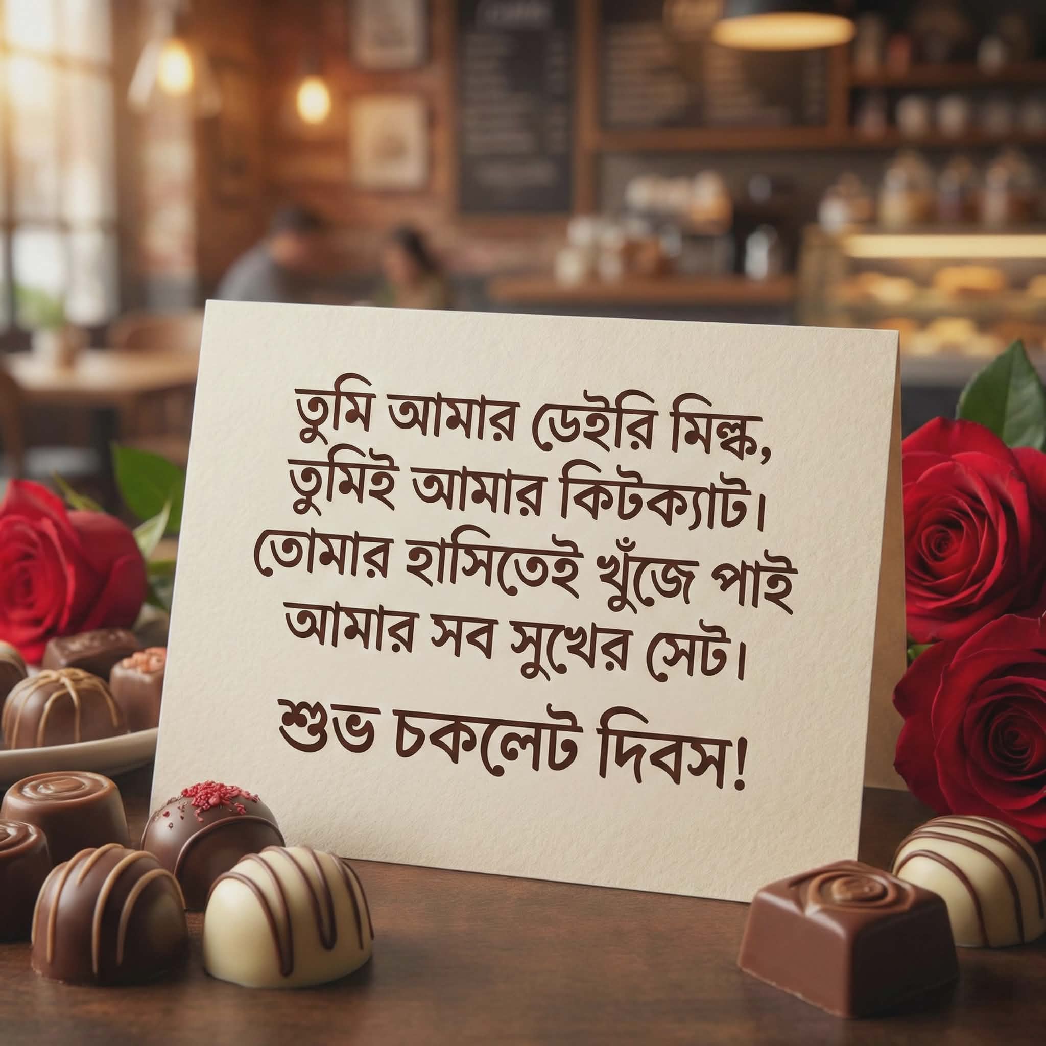 তুমি আমার ডেইরি মিল্ক | Funny & Romantic Happy Chocolate Day SMS