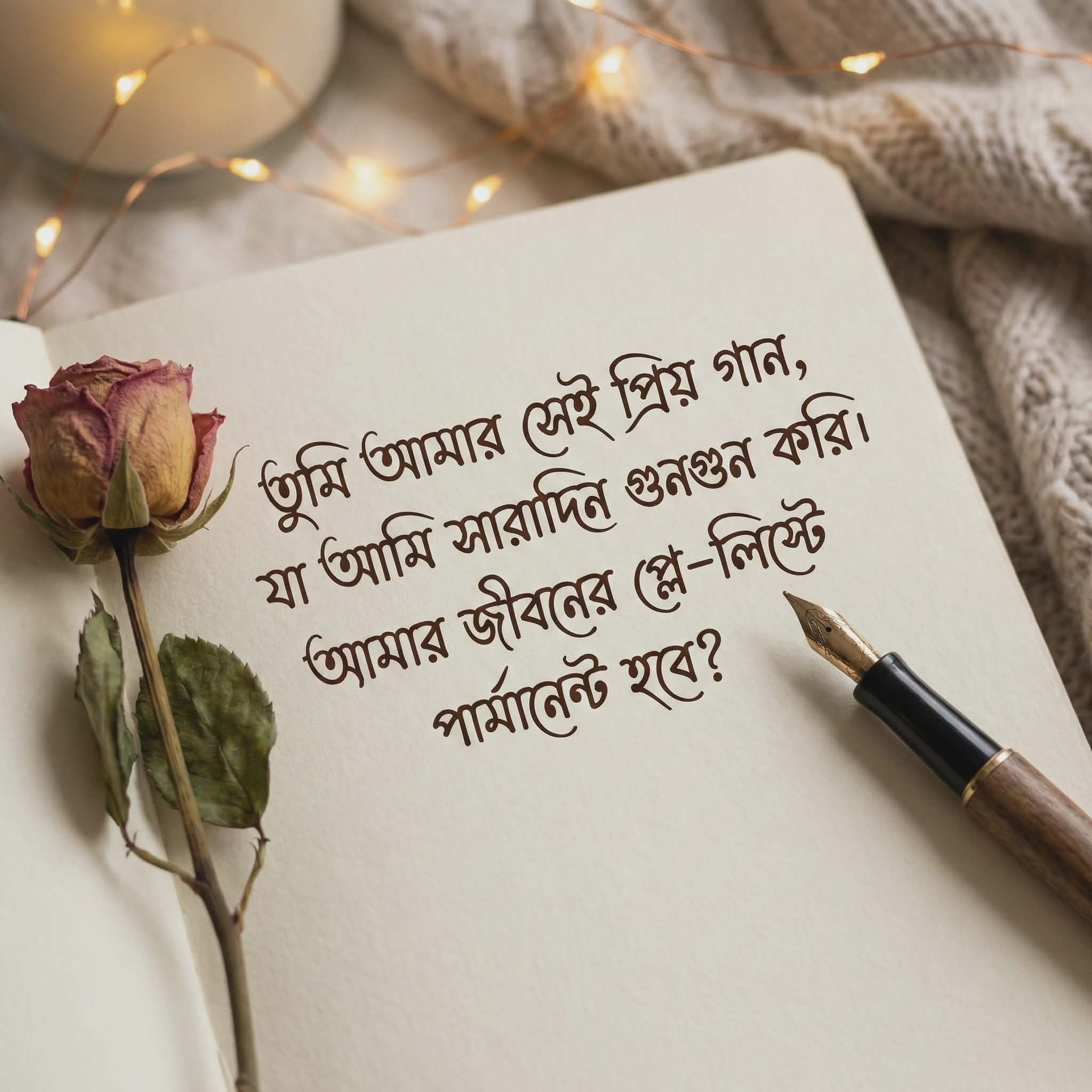 তুমি আমার সেই প্রিয় গান | Creative Bangla Propose Day Quotes
