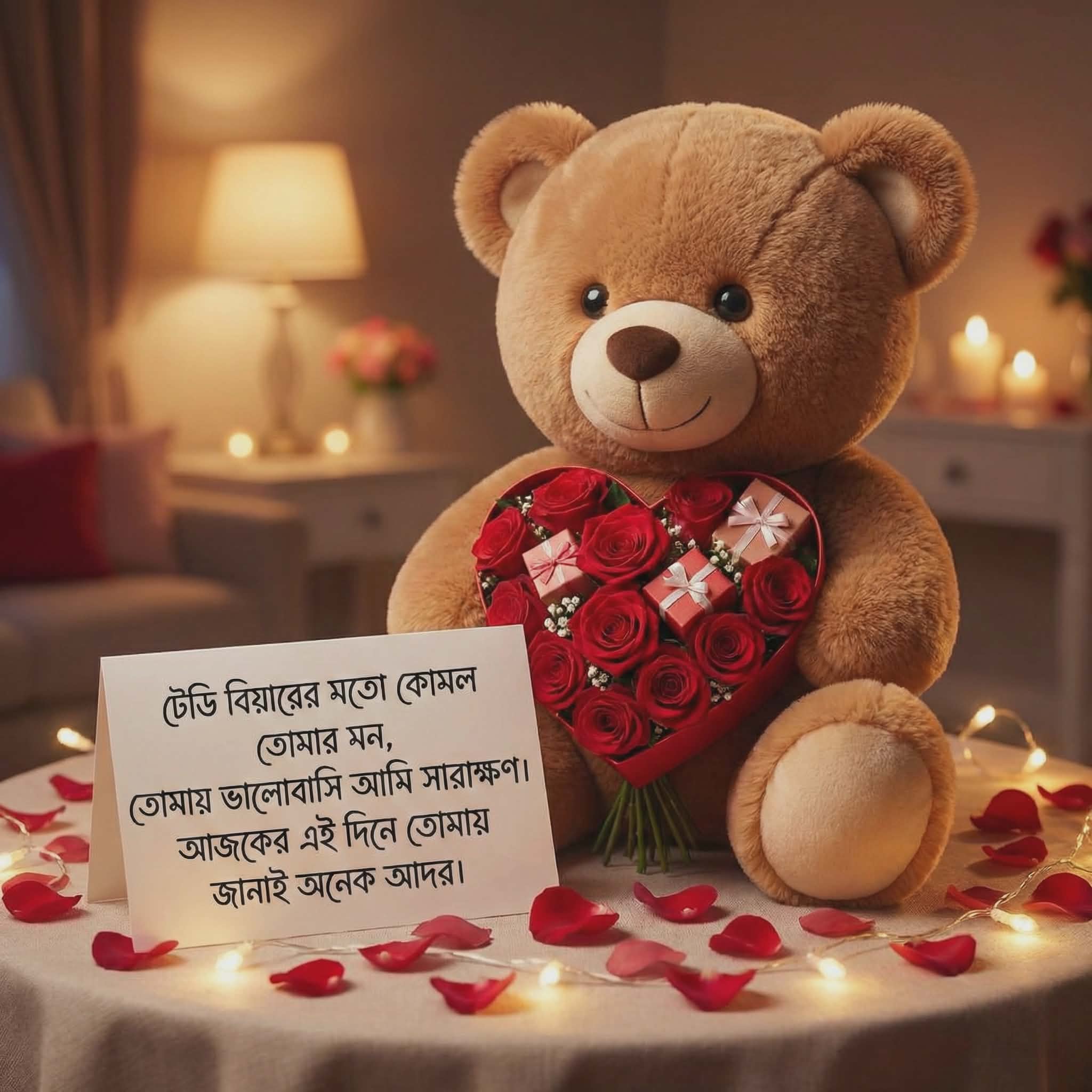 টেডি বিয়ারের মতো কোমল তোমার মন | Bangla Teddy Day Rhyme