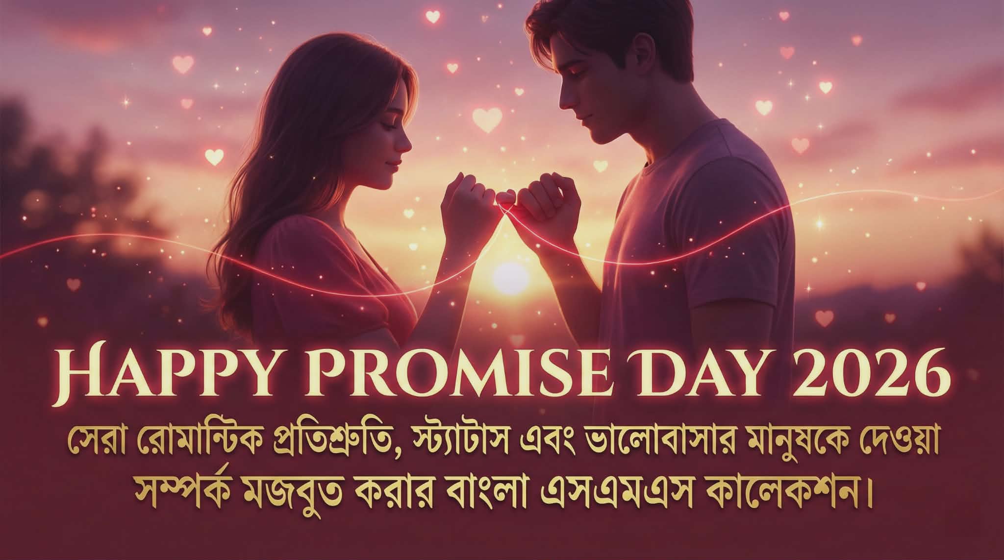 হ্যাপি প্রমিস ডে ২০২৬: সেরা প্রতিশ্রুতি ও শুভেচ্ছা বার্তা | Happy Promise Day Bangla SMS